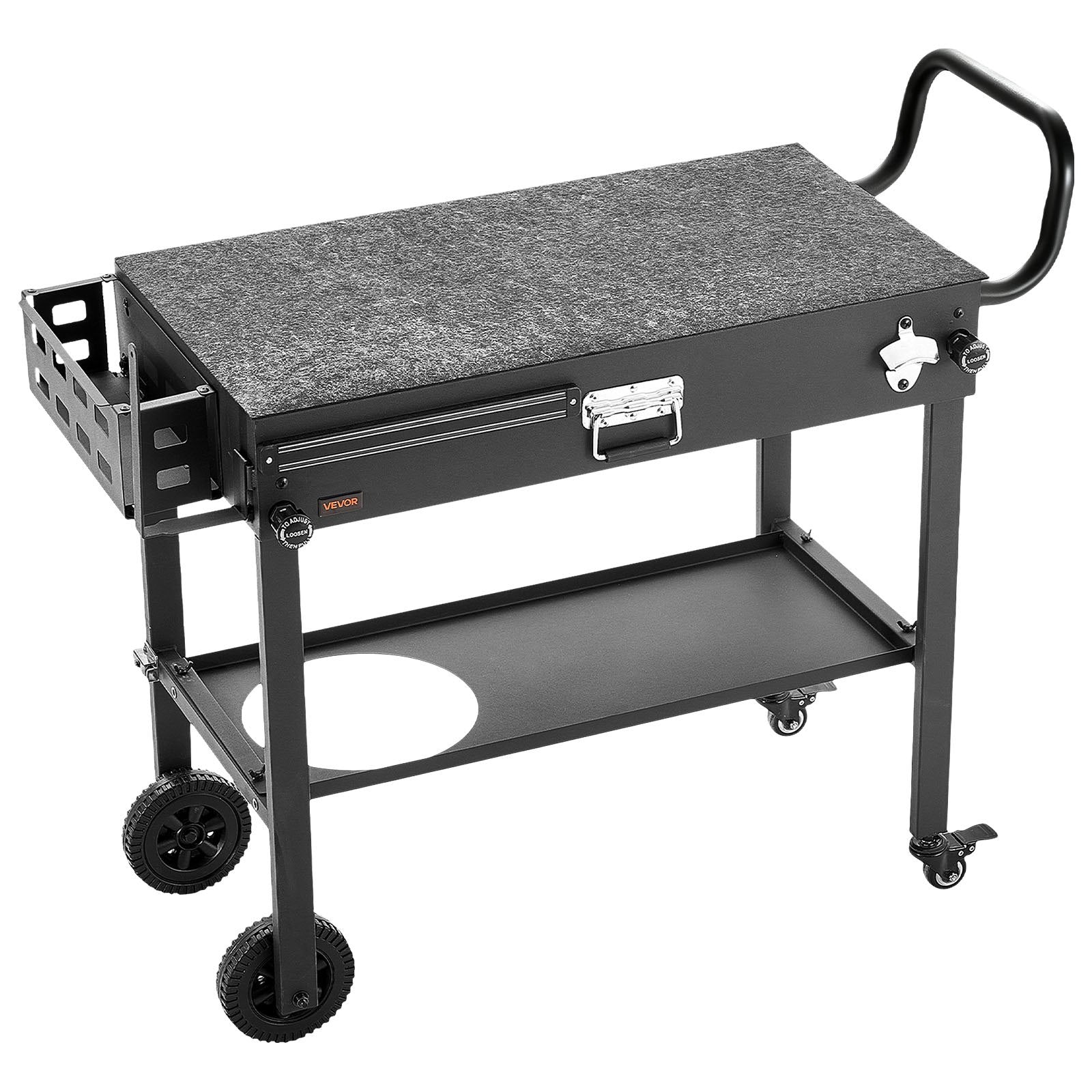 Lauko kepsninės vežimėlis VEVOR WER-V2, 787 x 432 mm stalviršis