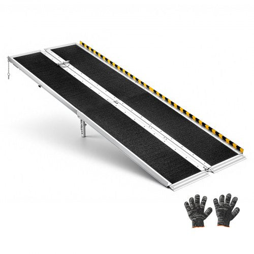 Nešiojamas neįgaliųjų vežimėlių pandusas VEVOR HXZDPD96, 2440 mm