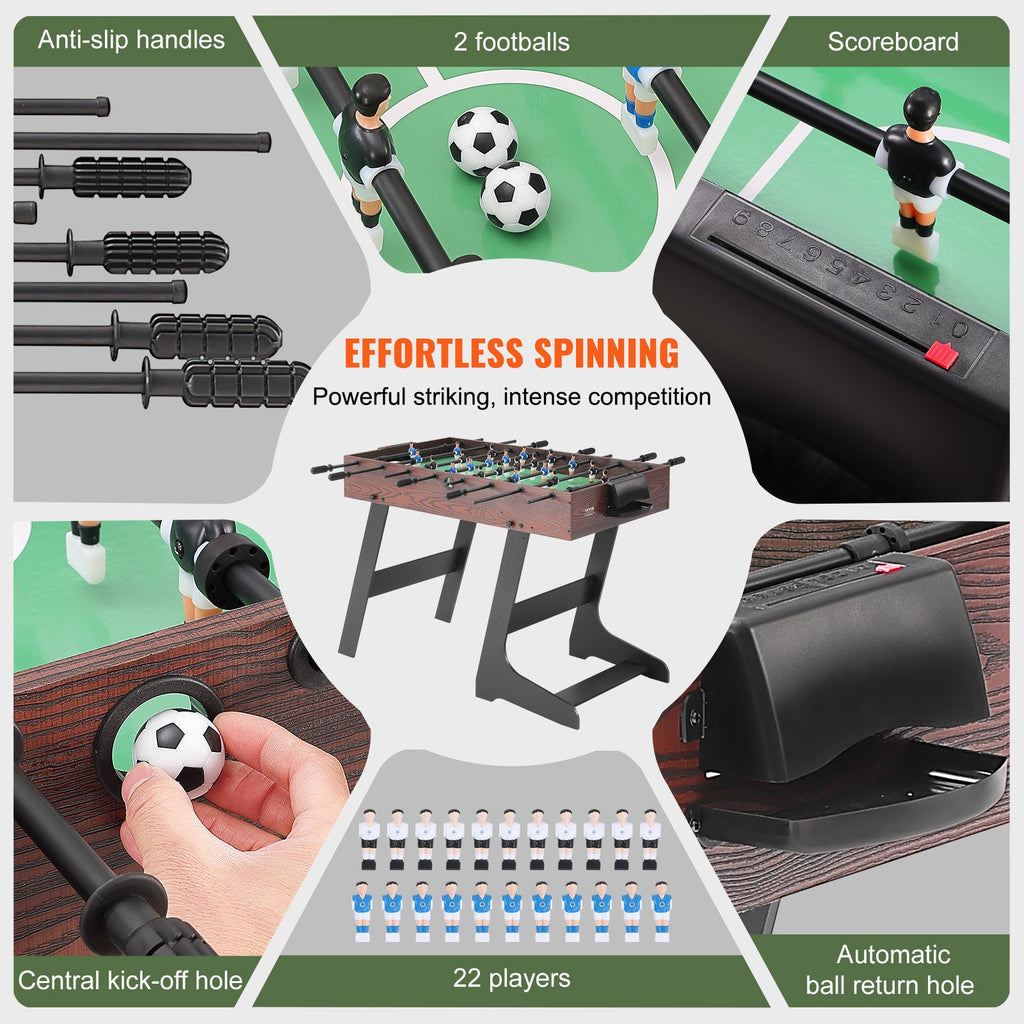 Sulankstomas stalo futbolas VEVOR SUO-4824F7, 106 cm