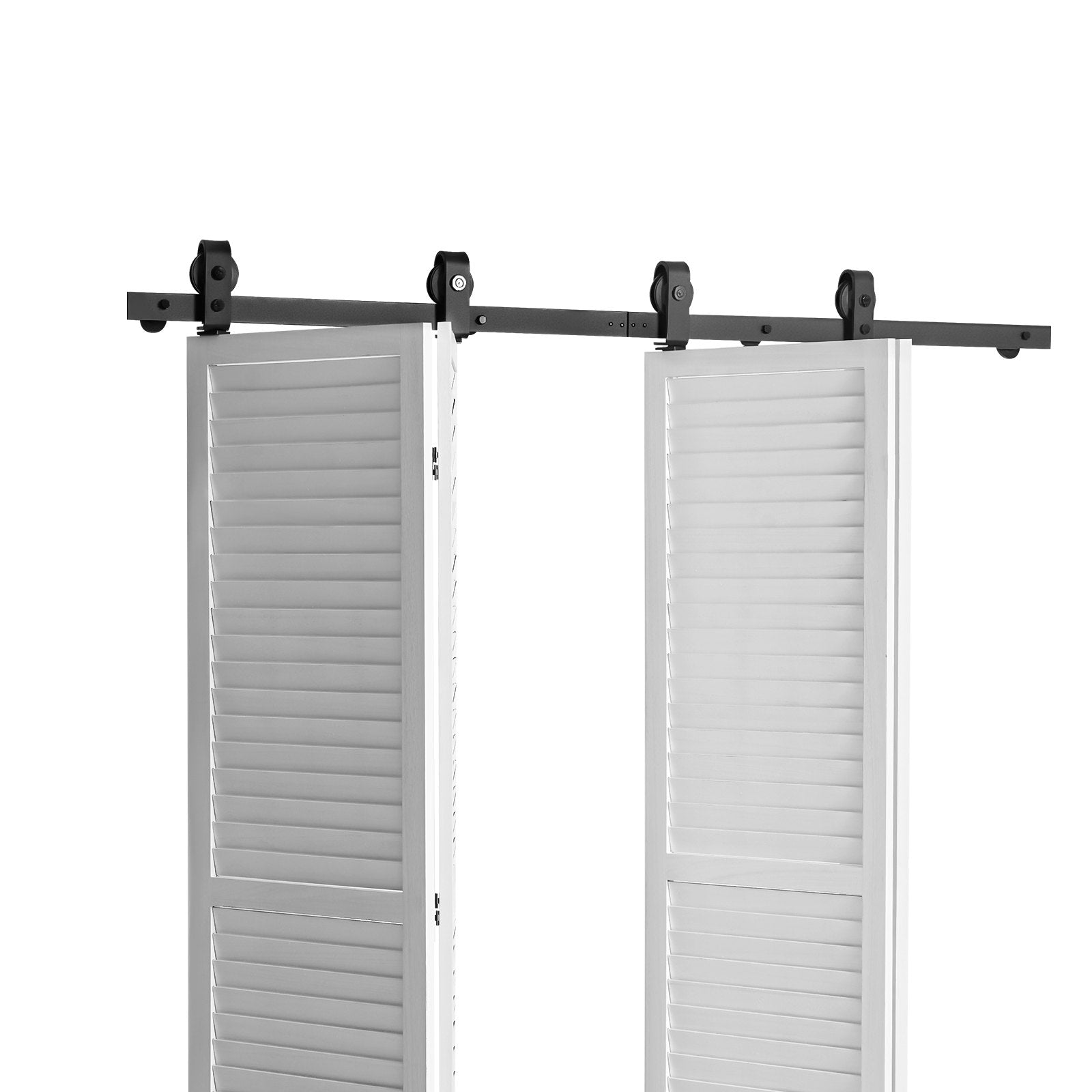 Sulankstomų durų bėgelio komplektas VEVOR 64IN-2D-4K, 162,6 cm