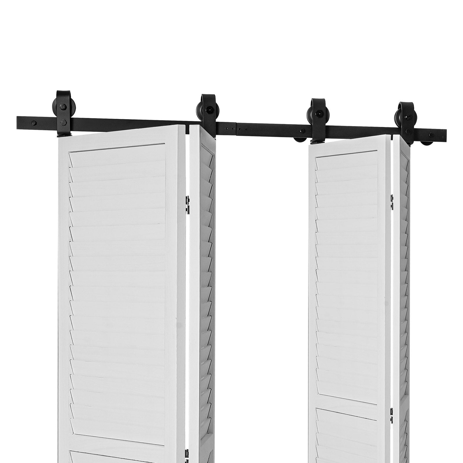 Sulankstomų stumdomų durų mechanizmas VEVOR 52IN-2D-4K, 132 cm