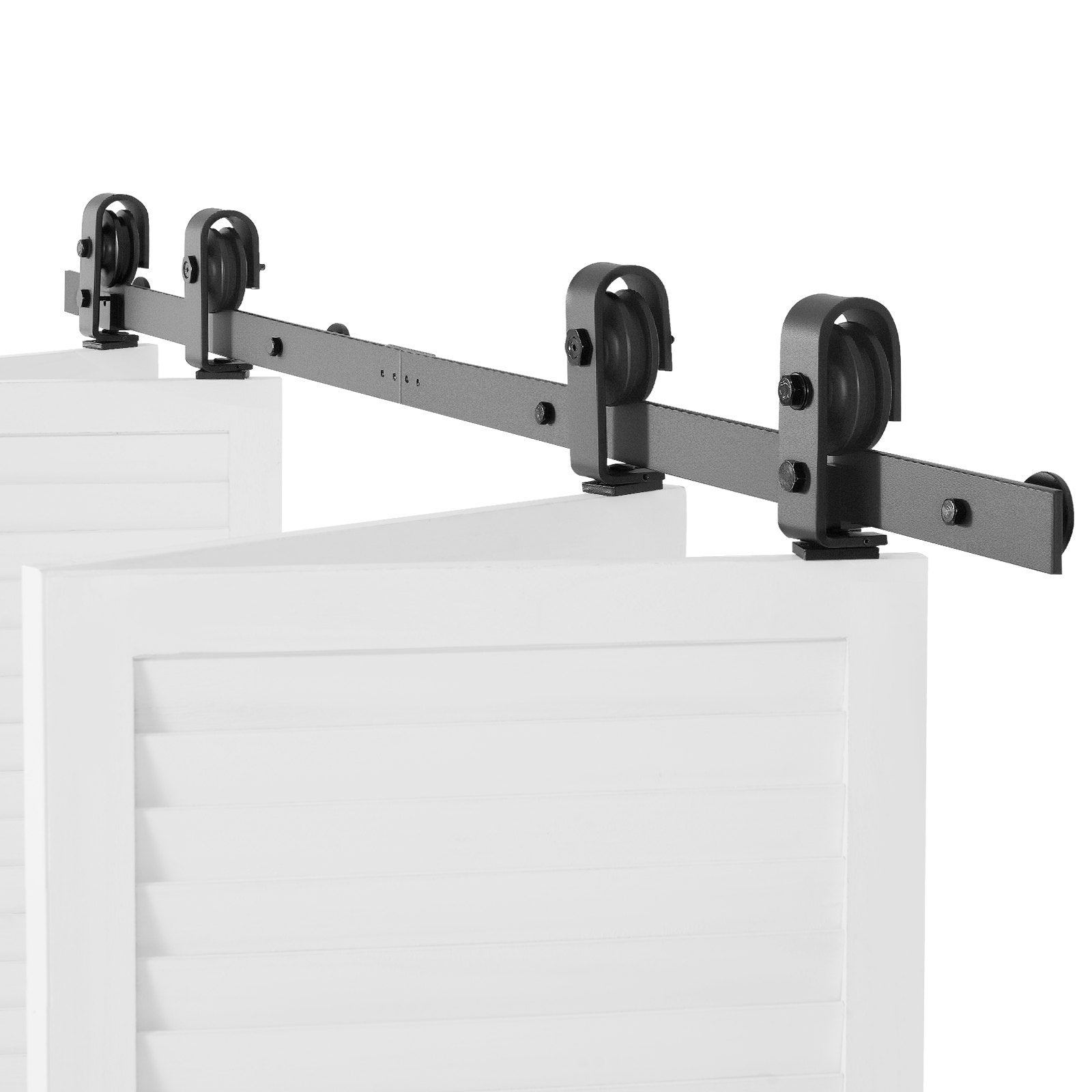 Sulankstomų stumdomų durų furnitūros komplektas VEVOR 60IN-2D-4K, 152 cm