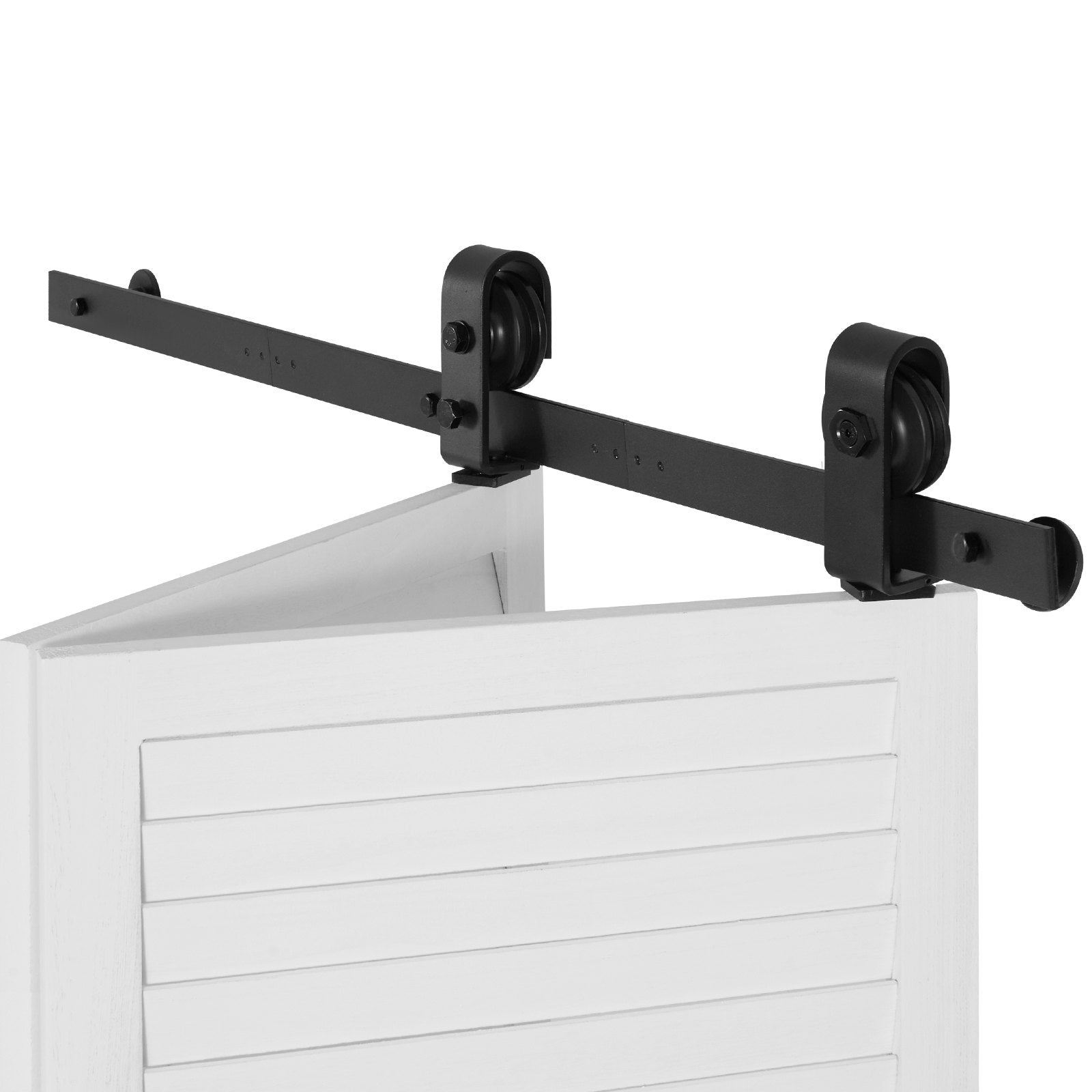 Sulankstomų stumdomų durų furnitūros komplektas VEVOR 40IN-3D-3K, 101,6 cm ilgio