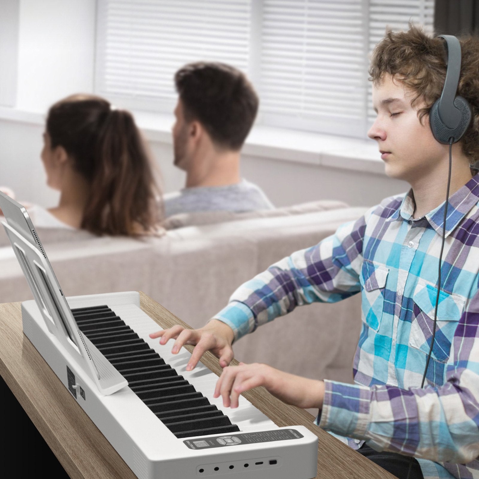 Sulankstomas skaitmeninis pianinas VEVOR BX-11, 61 klavišas