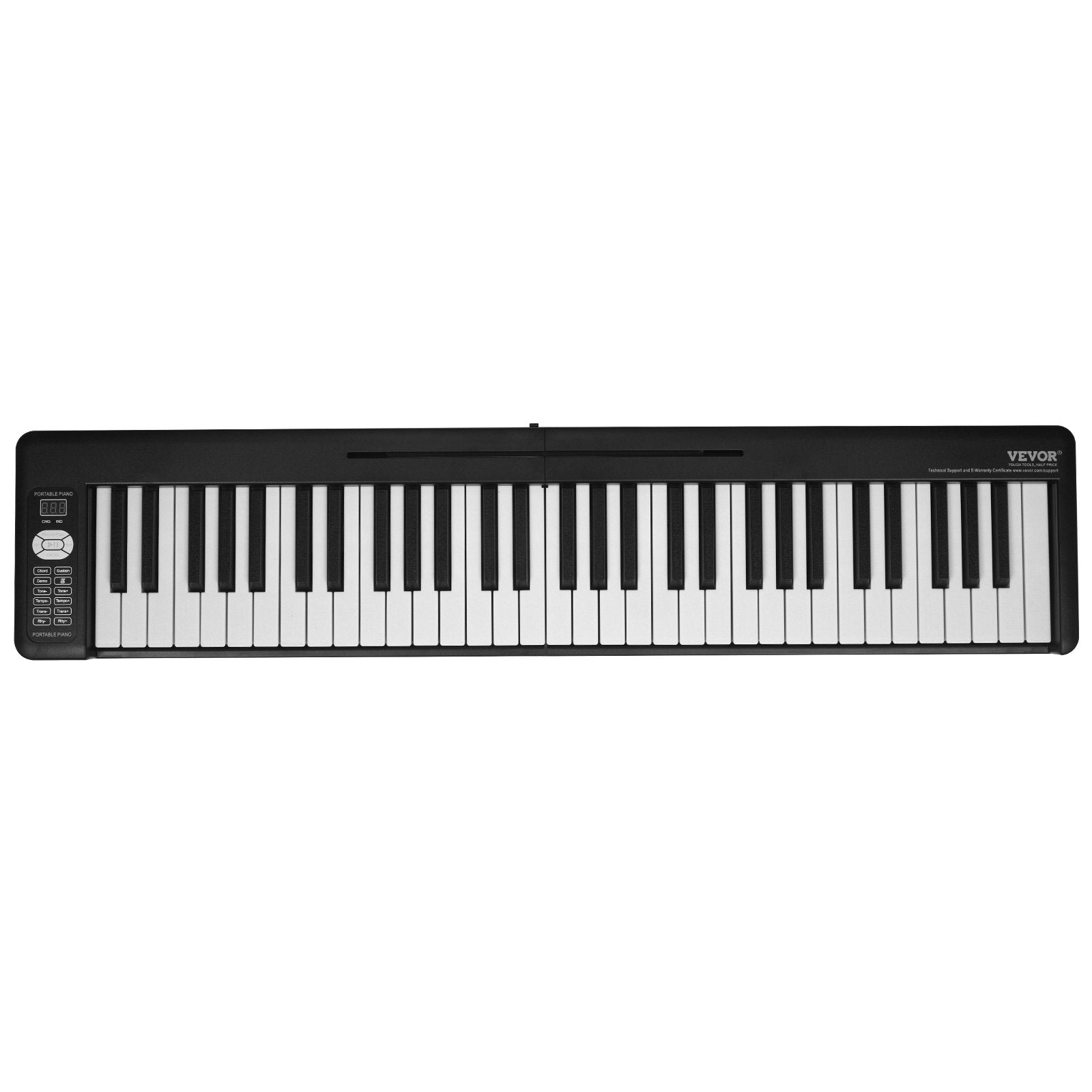 Sulankstomas skaitmeninis pianinas VEVOR BX-11, 61 klavišas