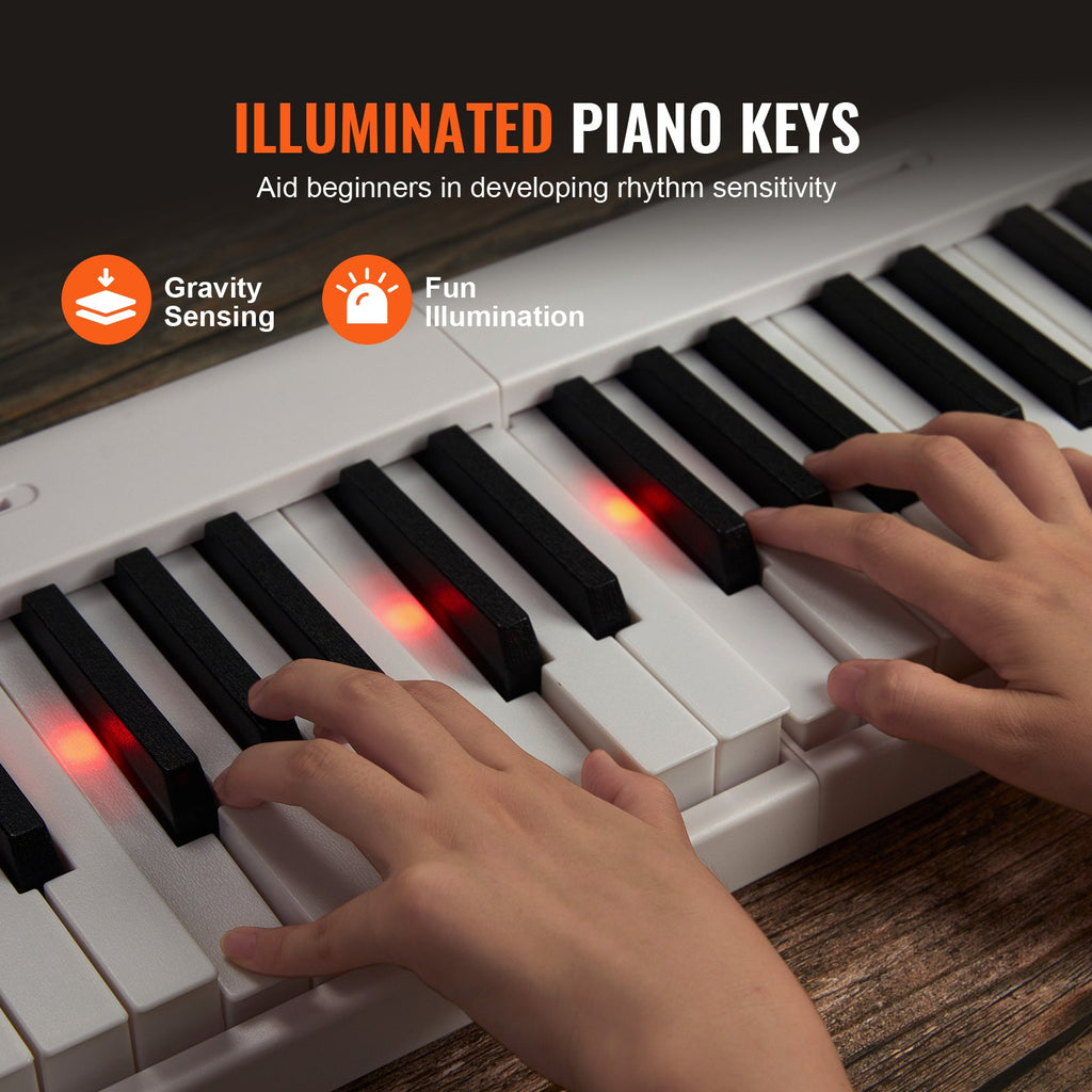 Sulankstomas skaitmeninis pianinas VEVOR BX-20, 88 klavišai