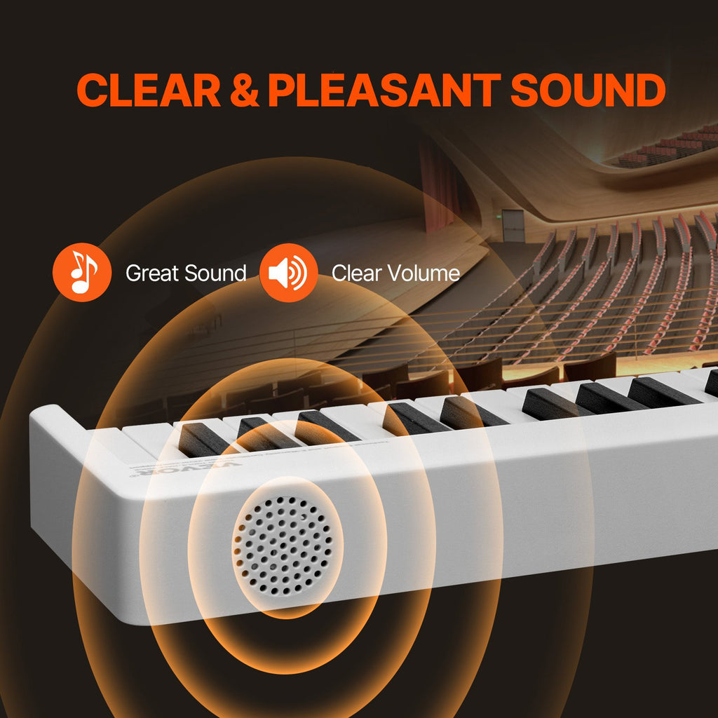 Sulankstomas skaitmeninis pianinas VEVOR BX-20, 88 klavišai