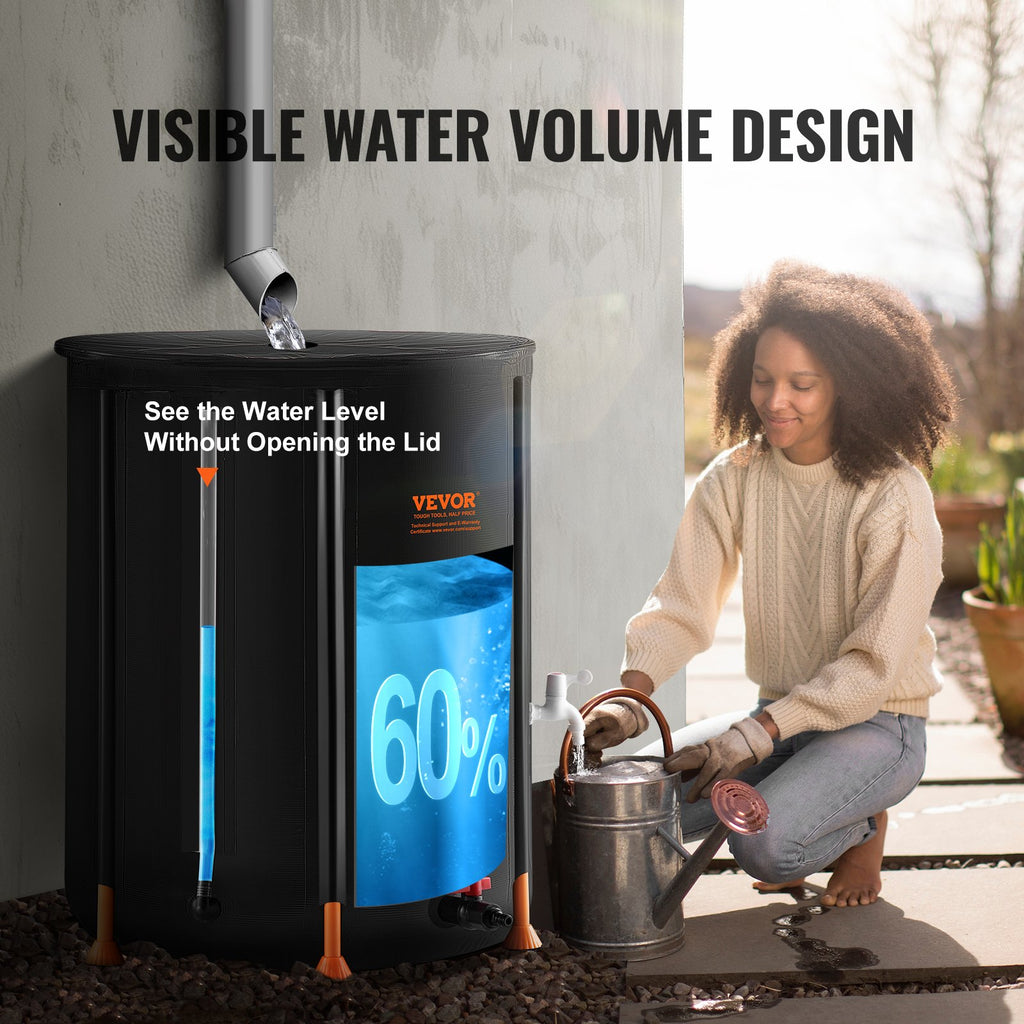 Sulankstoma lietaus vandens talpa VEVOR BY-HT250L, 250 L