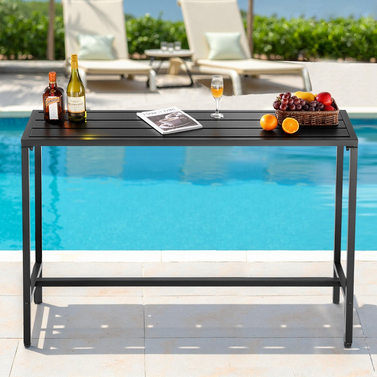 Lauko baro stalas VEVOR BZ140, 140 x 37,5 cm