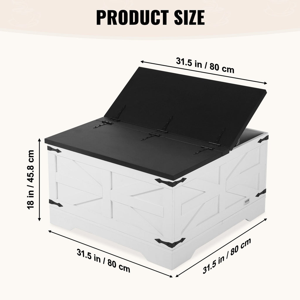 Kavos staliukas VEVOR KLLT-03, 80 cm pločio