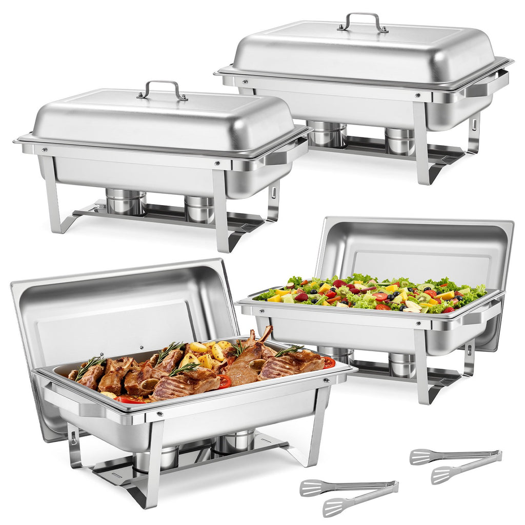 Maisto šildytuvas (Chafing Dish) VEVOR HZ-433, 4 vnt. rinkinys, 9,91 l