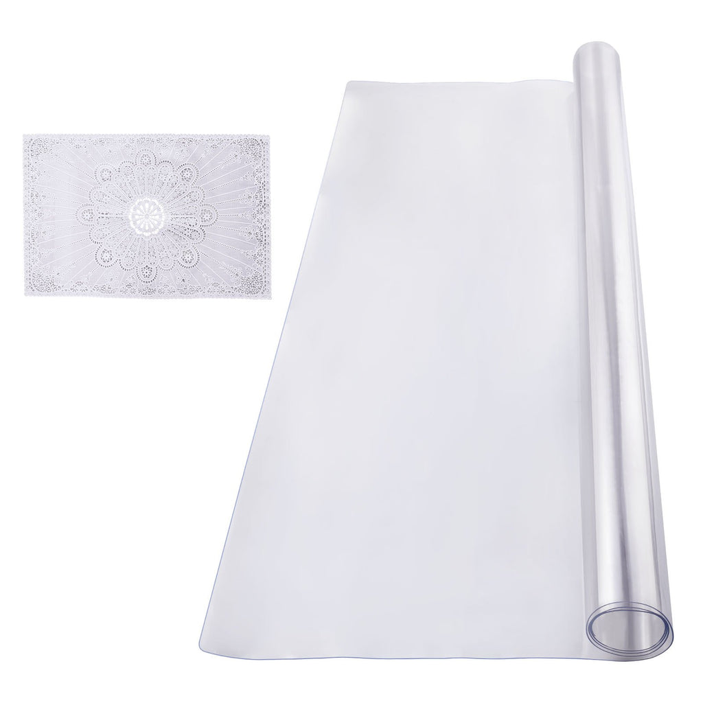 Plastikinė stalo apsauga VEVOR F085-2T-137137, 137x137 cm