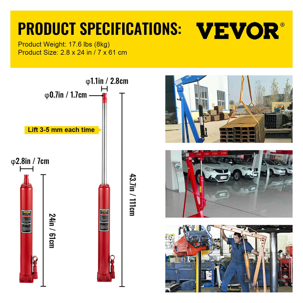 Hidraulinis kėliklis VEVOR VV-CGQJD-HODP-4T, 4 t