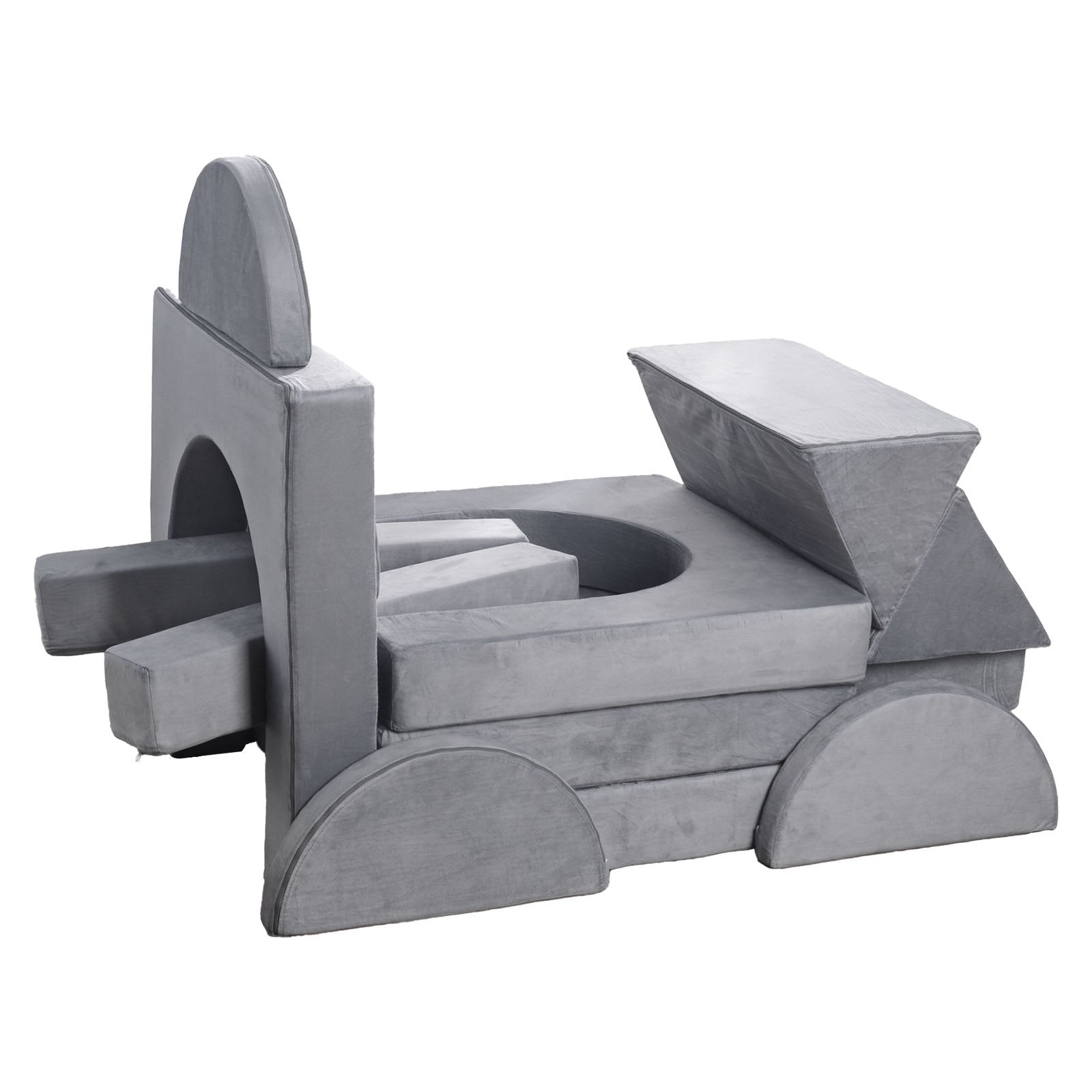 Modulinė vaikiška žaidimų sofa VEVOR SF-1790, 14 dalių rinkinys