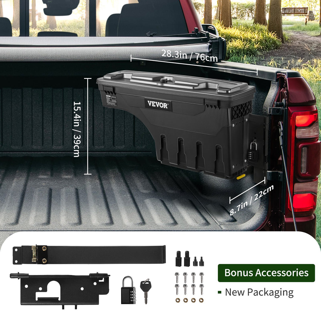 Pikapo kėbulo įrankių dėžės VEVOR Dodge Ram 1500 (2019-2021), 25 l talpa