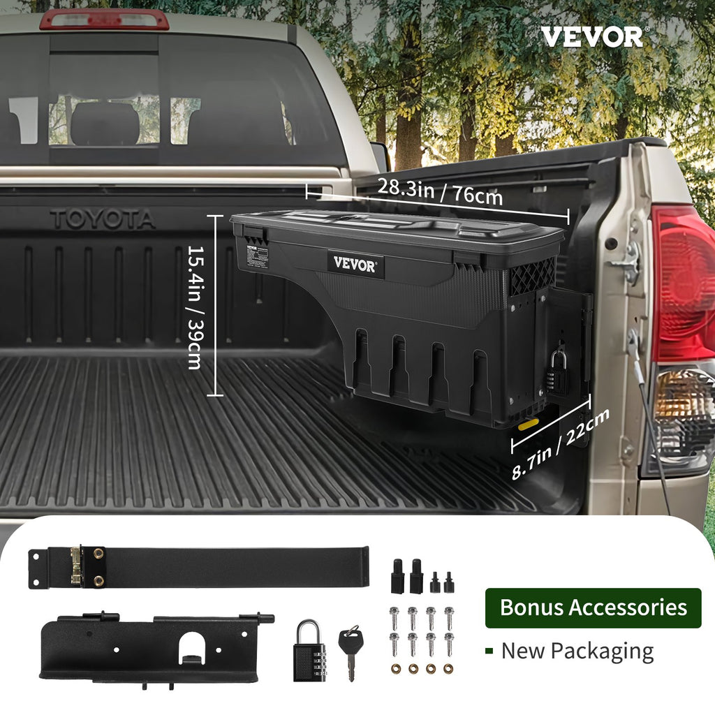 Pikapo kėbulo įrankių dėžė VEVOR Toyota Tundra 2007-2021, 25 l talpa