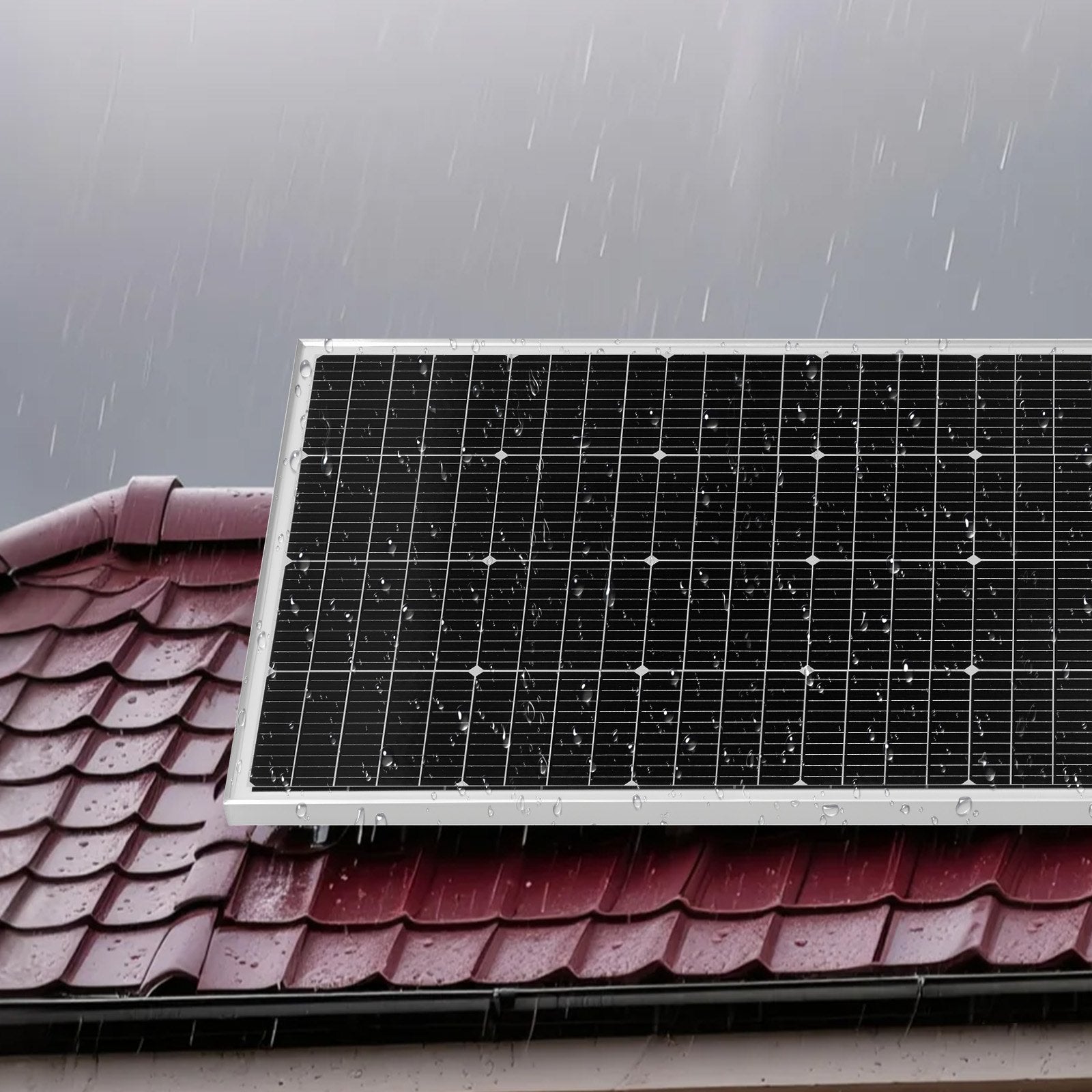 Saulės elektrinės komplektas VEVOR 400W 12V, su 100Ah LiFePO₄ akumuliatoriumi ir 1000W inverteriu
