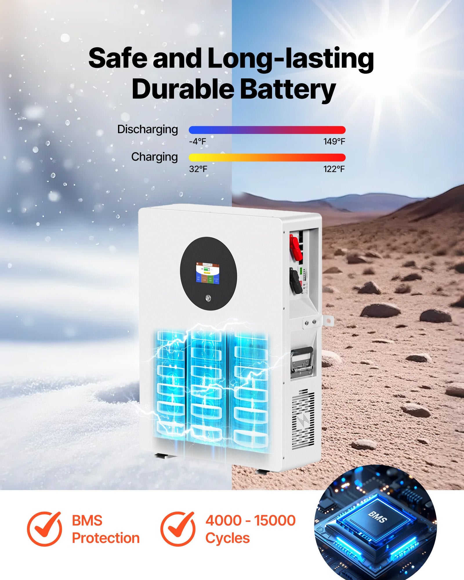 Saulės elektrinės komplektas VEVOR 2400W 48V, su 5000W inverteriu