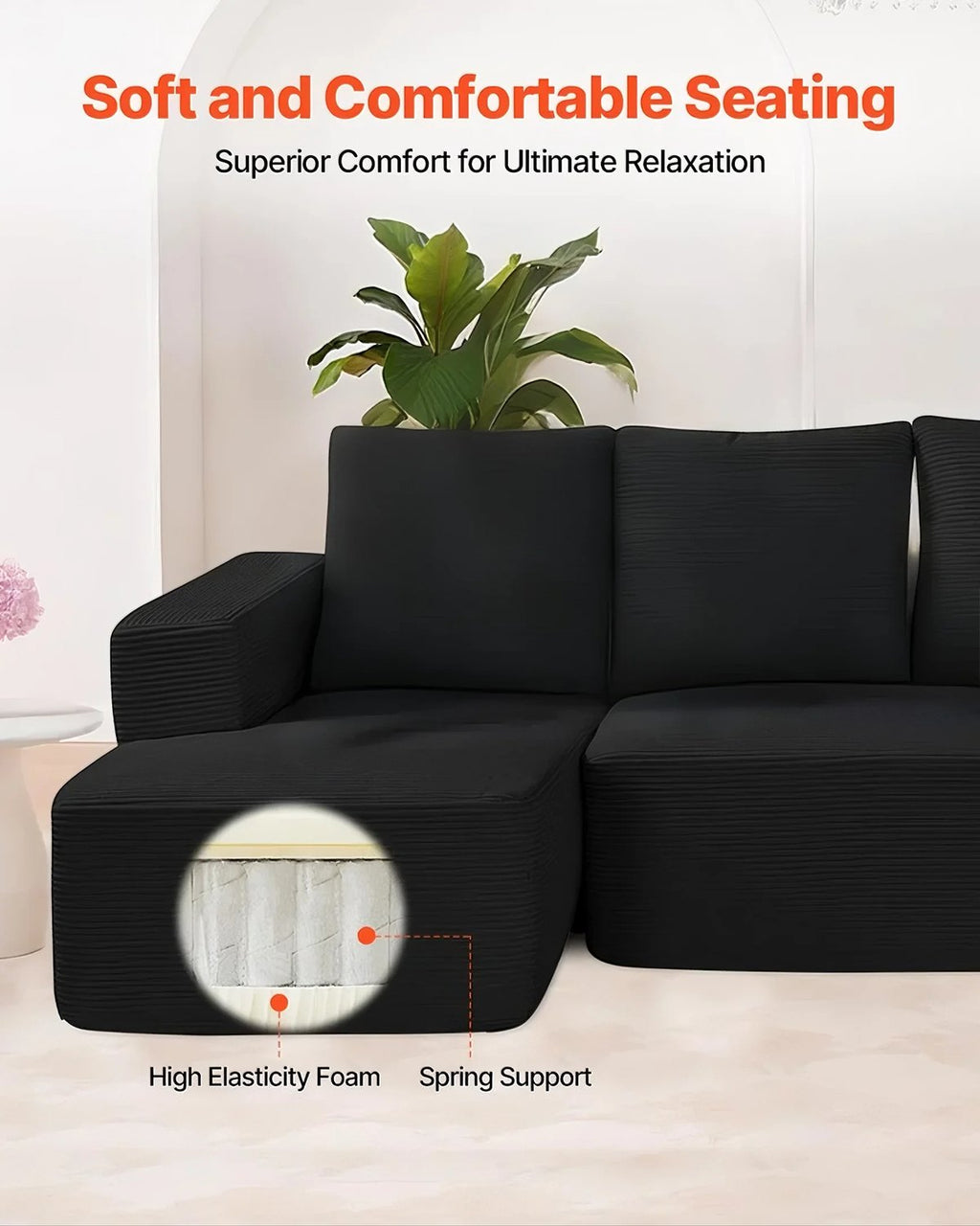 Modulinė kampinė sofa VEVOR 247037#, L formos