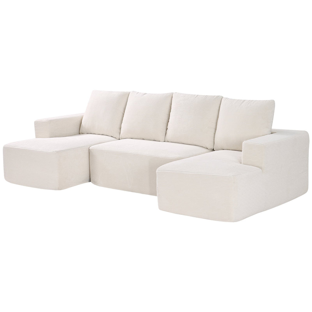 Modulinė U formos sofa VEVOR 247038#, su šezlongu