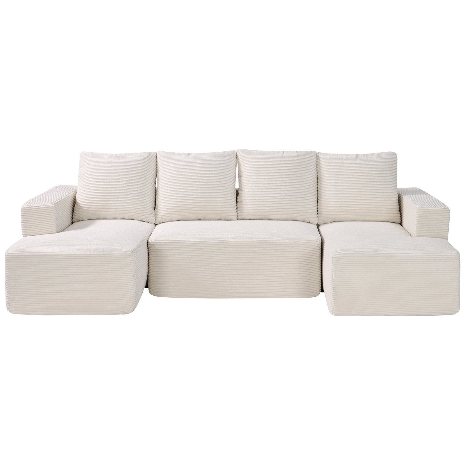 Modulinė U formos sofa VEVOR 247038#, su šezlongu