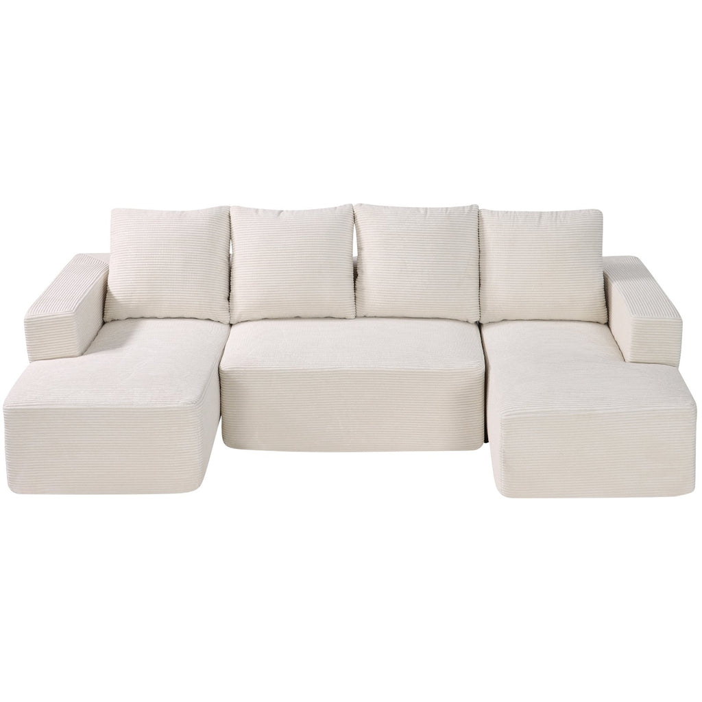 Modulinė U formos sofa VEVOR 247038#, su šezlongu