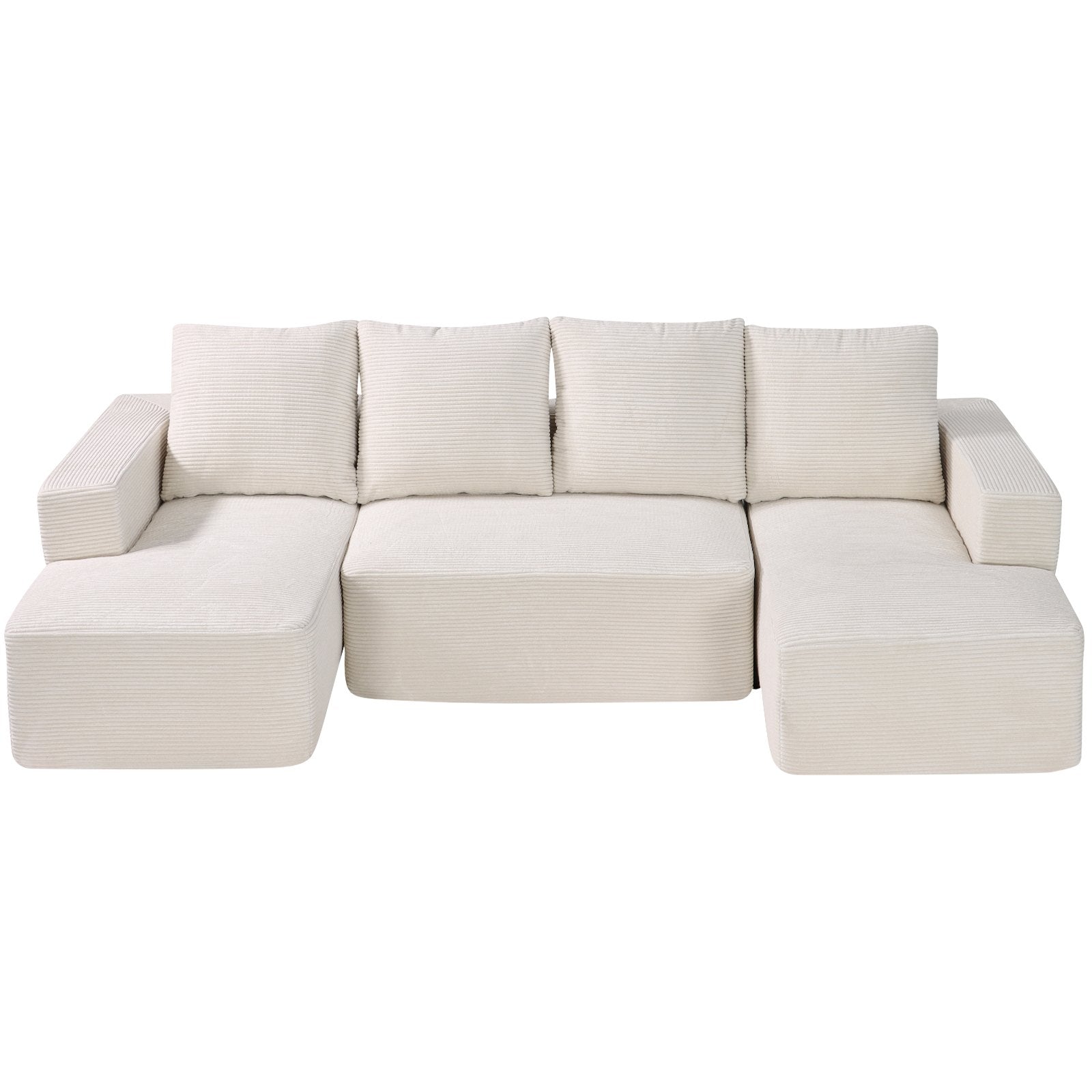 Modulinė U formos sofa VEVOR 247038#, su šezlongu