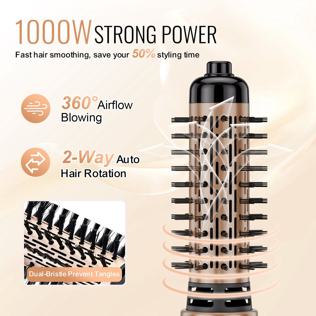 Besisukantis plaukų džiovintuvas-šepetys VEVOR CT-508, 1000 W