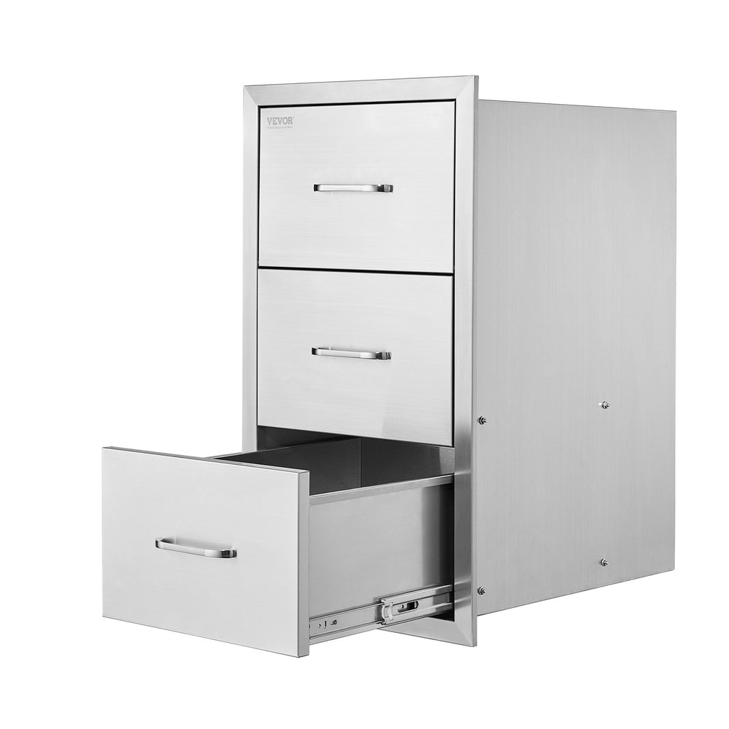 Lauko virtuvės stalčiai VEVOR CTGPJ-04, 3 stalčių blokas