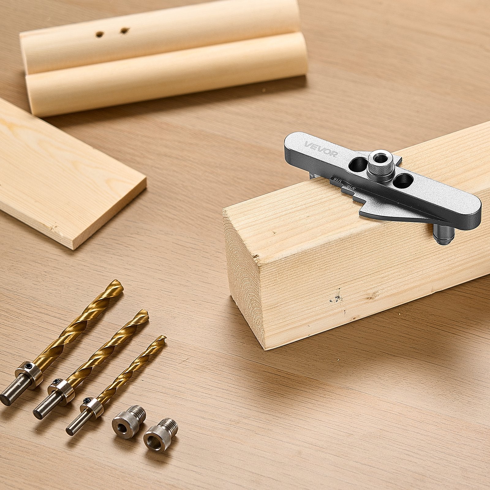 Saviscentruojantis skylių gręžimo šablonas VEVOR SSXR2502, 6,4–9,5 mm
