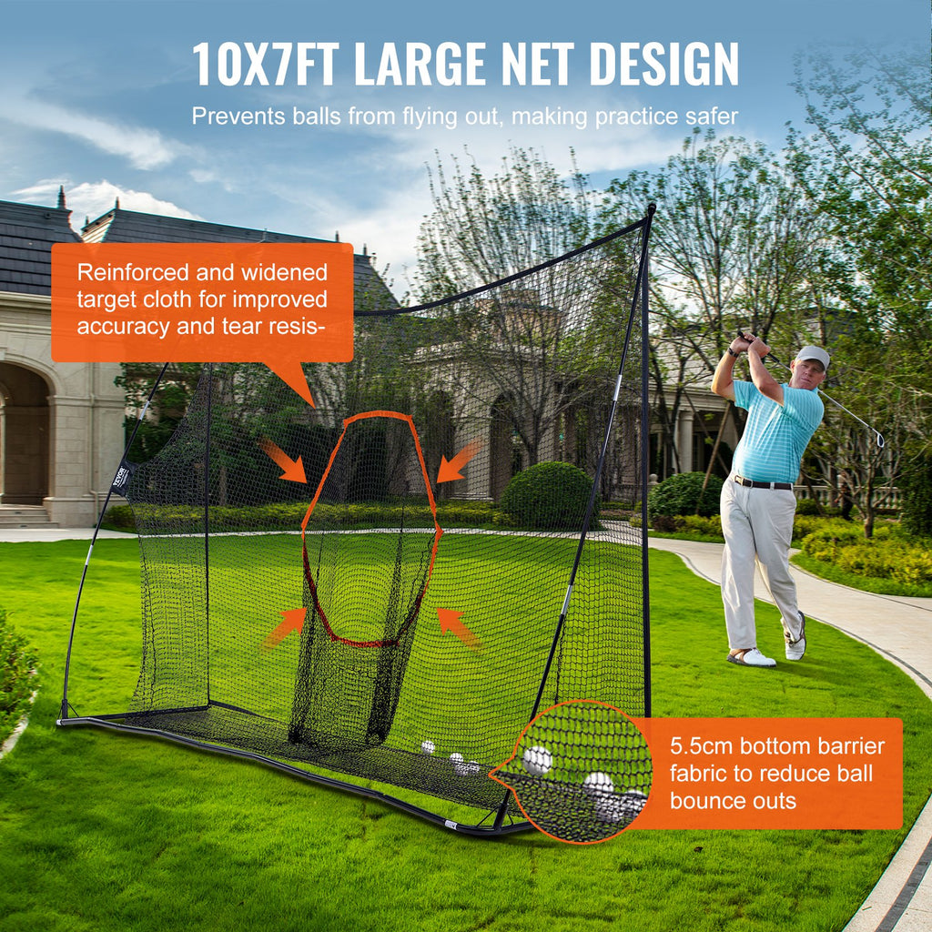 Golfo treniruočių tinklas VEVOR PDYGF003, 3,3 x 2,2 m