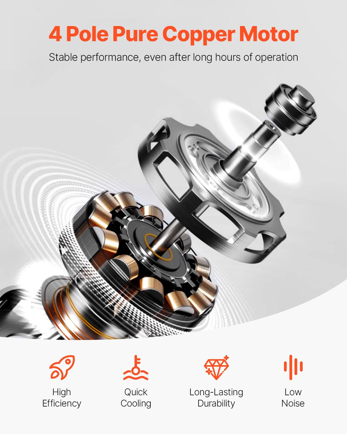 Vakuuminė kamera su siurbliu VEVOR VP125, 5,7 l talpa