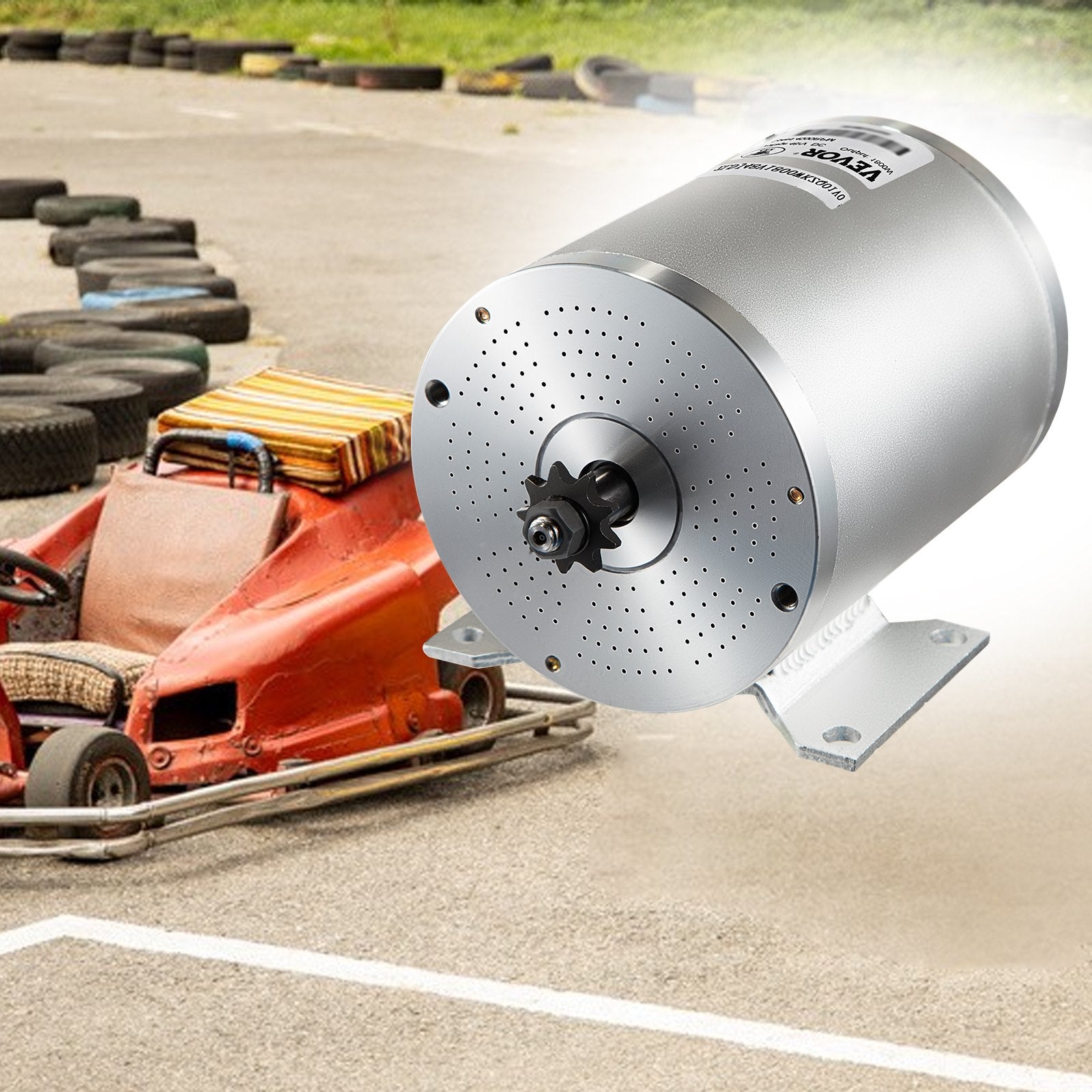 Bešepetėlinis nuolatinės srovės variklio komplektas VEVOR 2000W 48V, 4300 RPM