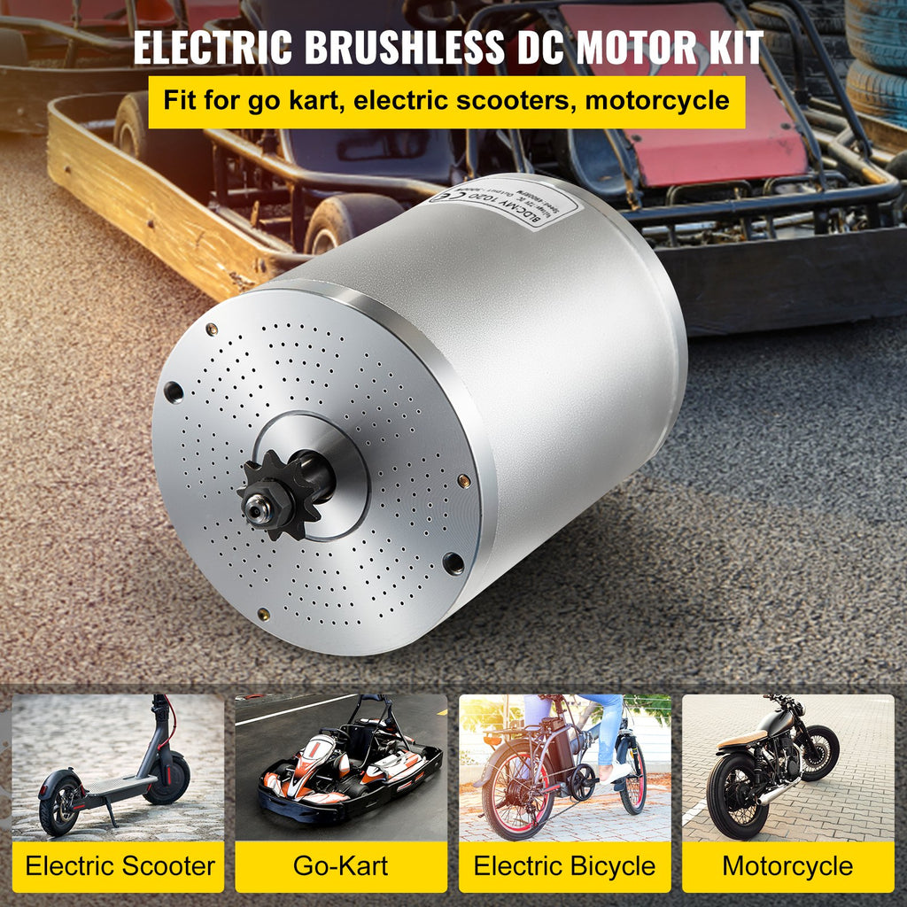 Bešepetėlinis variklis VEVOR 72V 3000W, 4900 RPM
