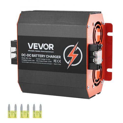DC-DC akumuliatorių įkroviklis VEVOR SDC-30A, 30A