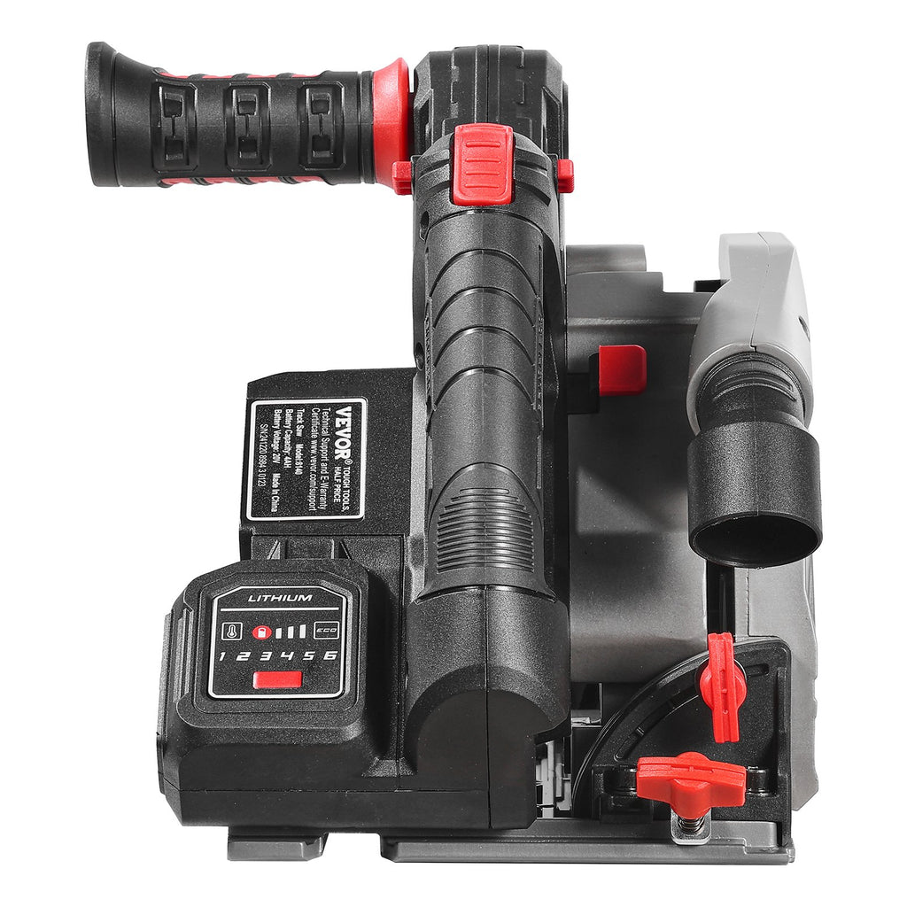 Akumuliatorinis įleidžiamas diskinis pjūklas VEVOR 8140, 140 mm