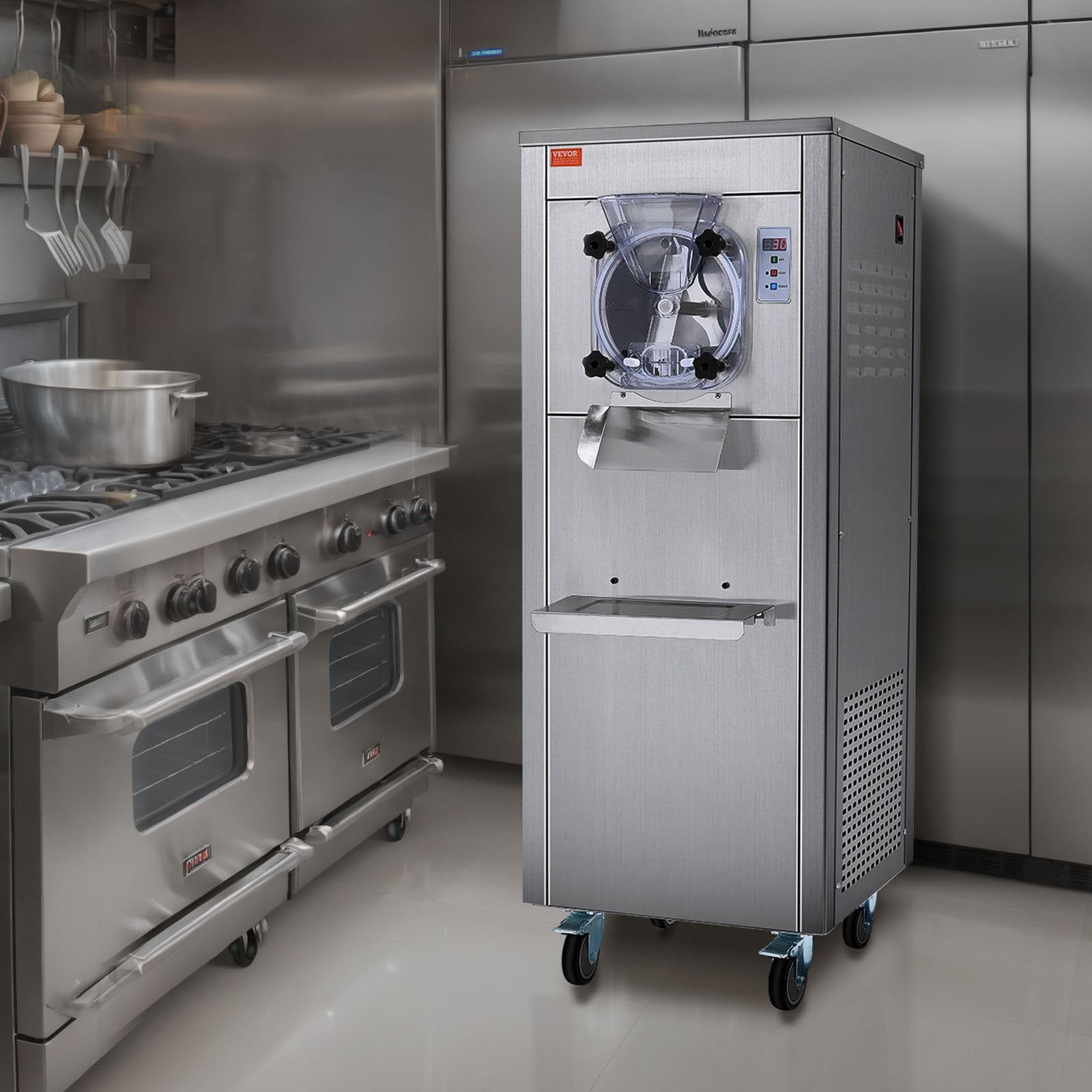 Pramoninis kietųjų ledų aparatas VEVOR BQL-128YH, 18 l/val. našumas