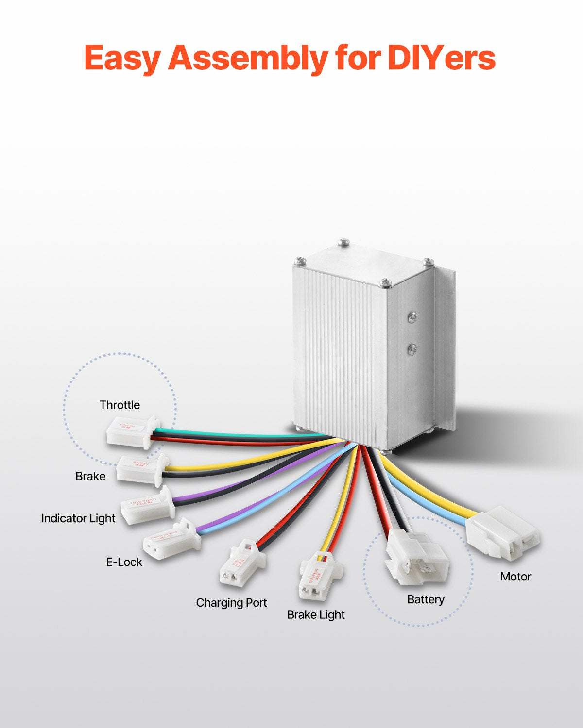 Elektrinio variklio komplektas VEVOR BY1016Z, 250W