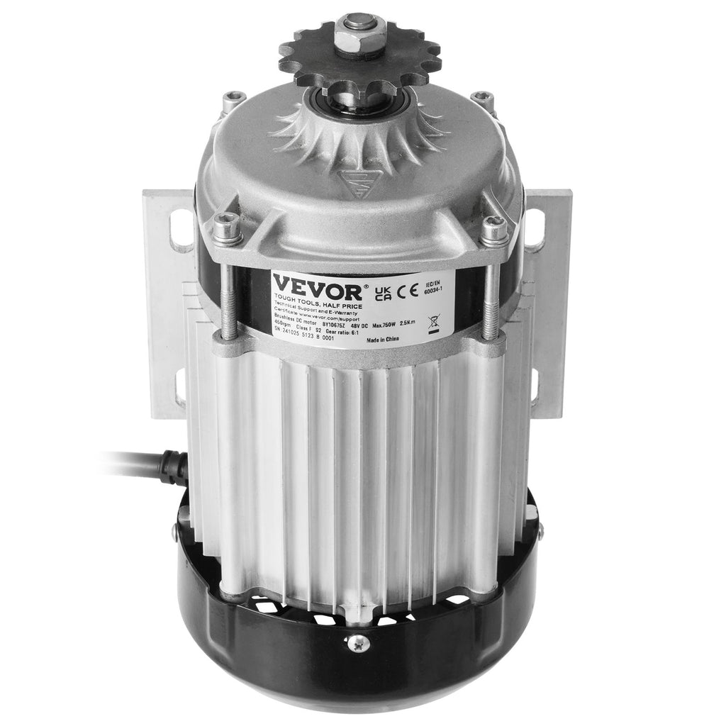 Elektrinis bešepetėlis variklis VEVOR BY10650Z, 750W