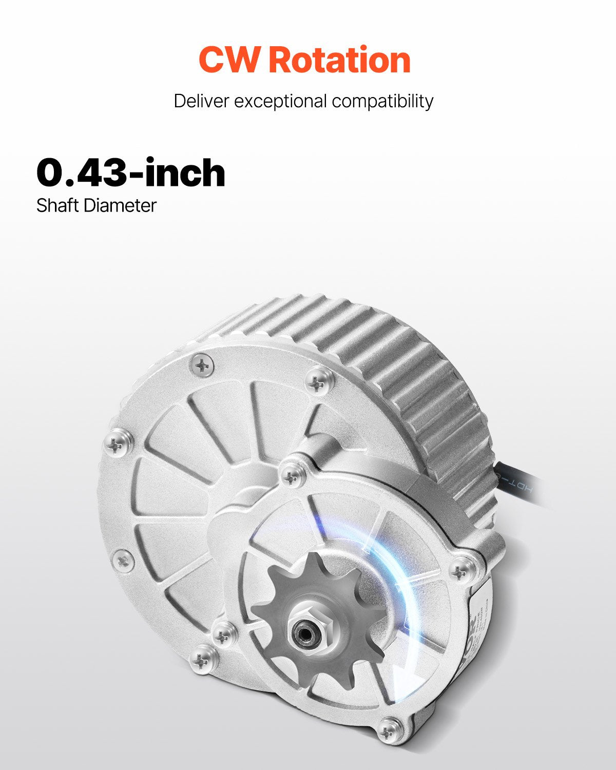 Elektrinio variklio komplektas VEVOR BY1018-1, 450W