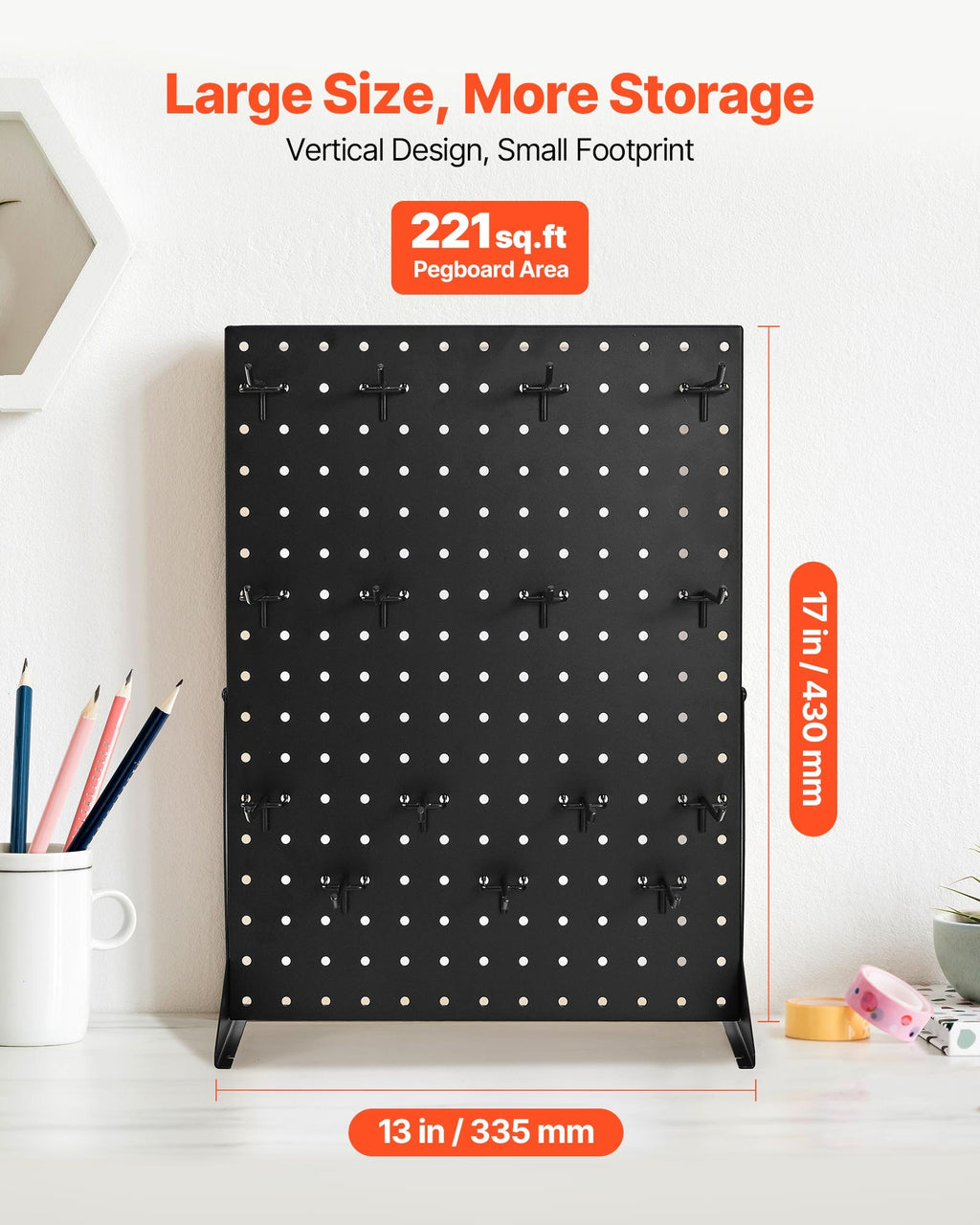 Stalinis perforuotas stendas VEVOR JOY505, 43 x 33 cm, 2 vnt.