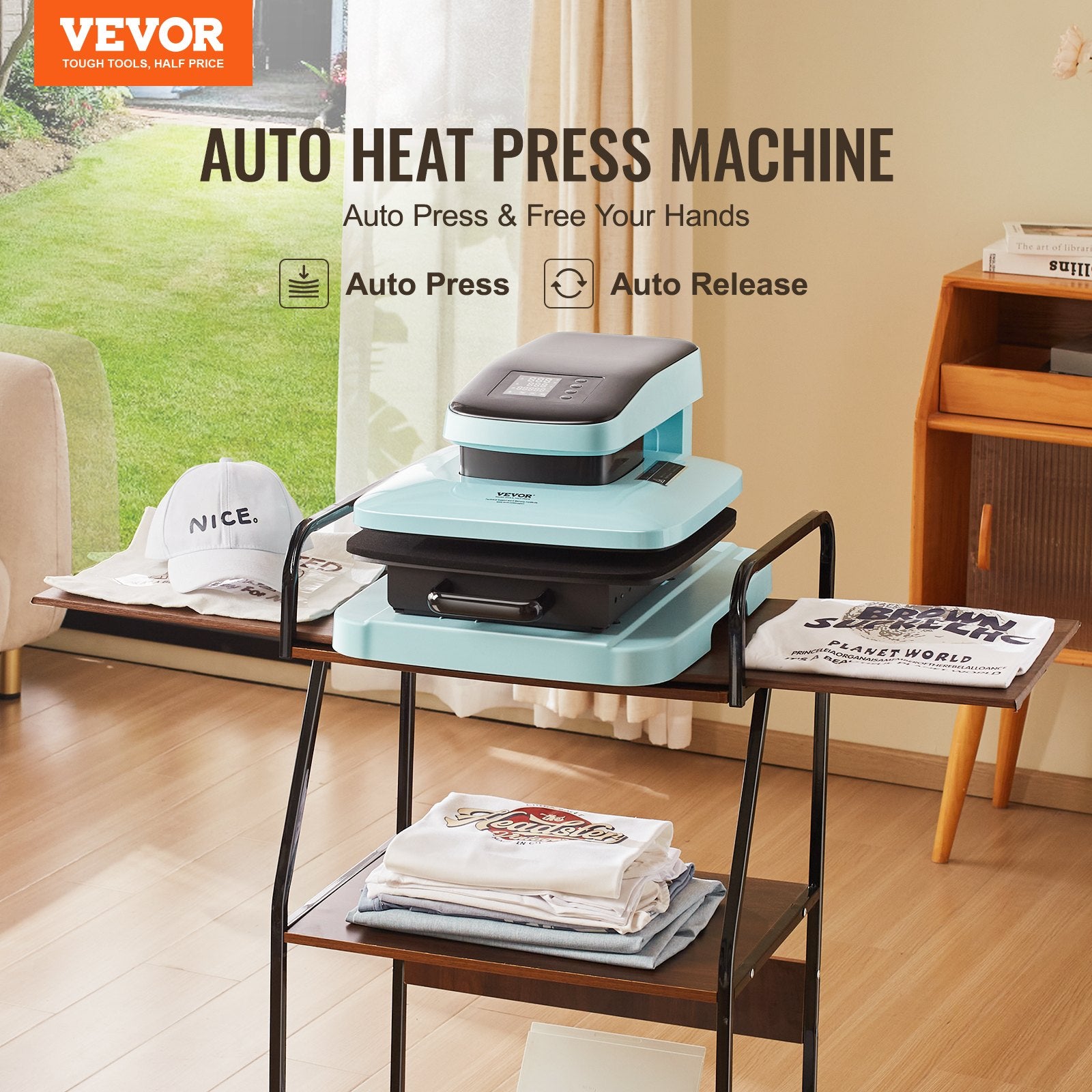 Automatinis termopresas VEVOR ZD-888, 38x38 cm