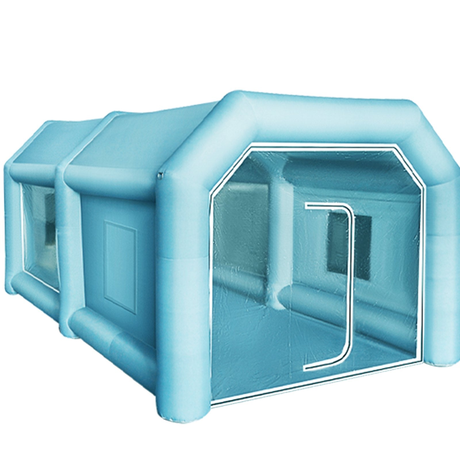 Pripučiama dažymo kamera Giant Workstation 13x8x7FT, 4 x 2,5 x 2,2 m