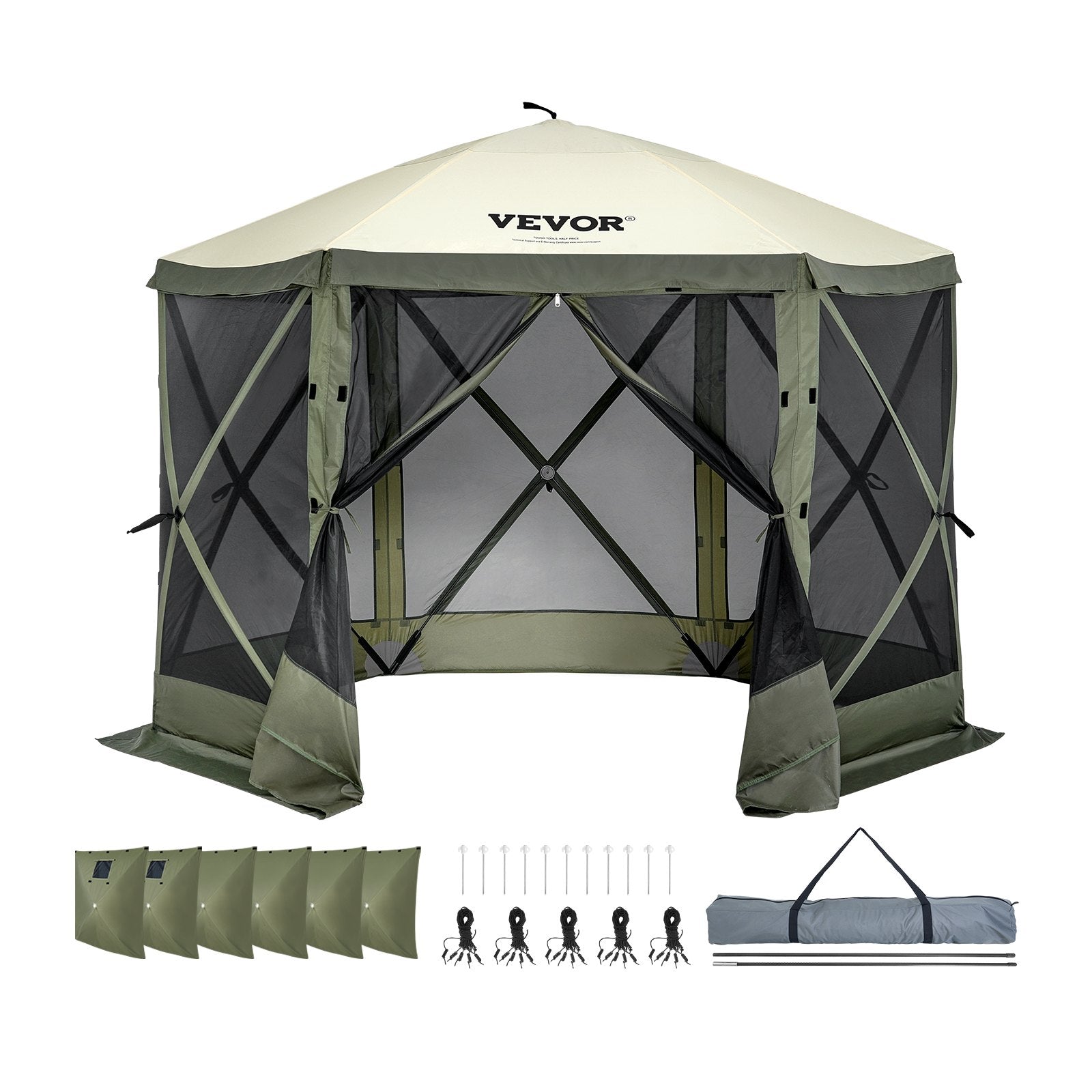 Greito surinkimo pavėsinė VEVOR 120918, 3,05 x 3,05 m