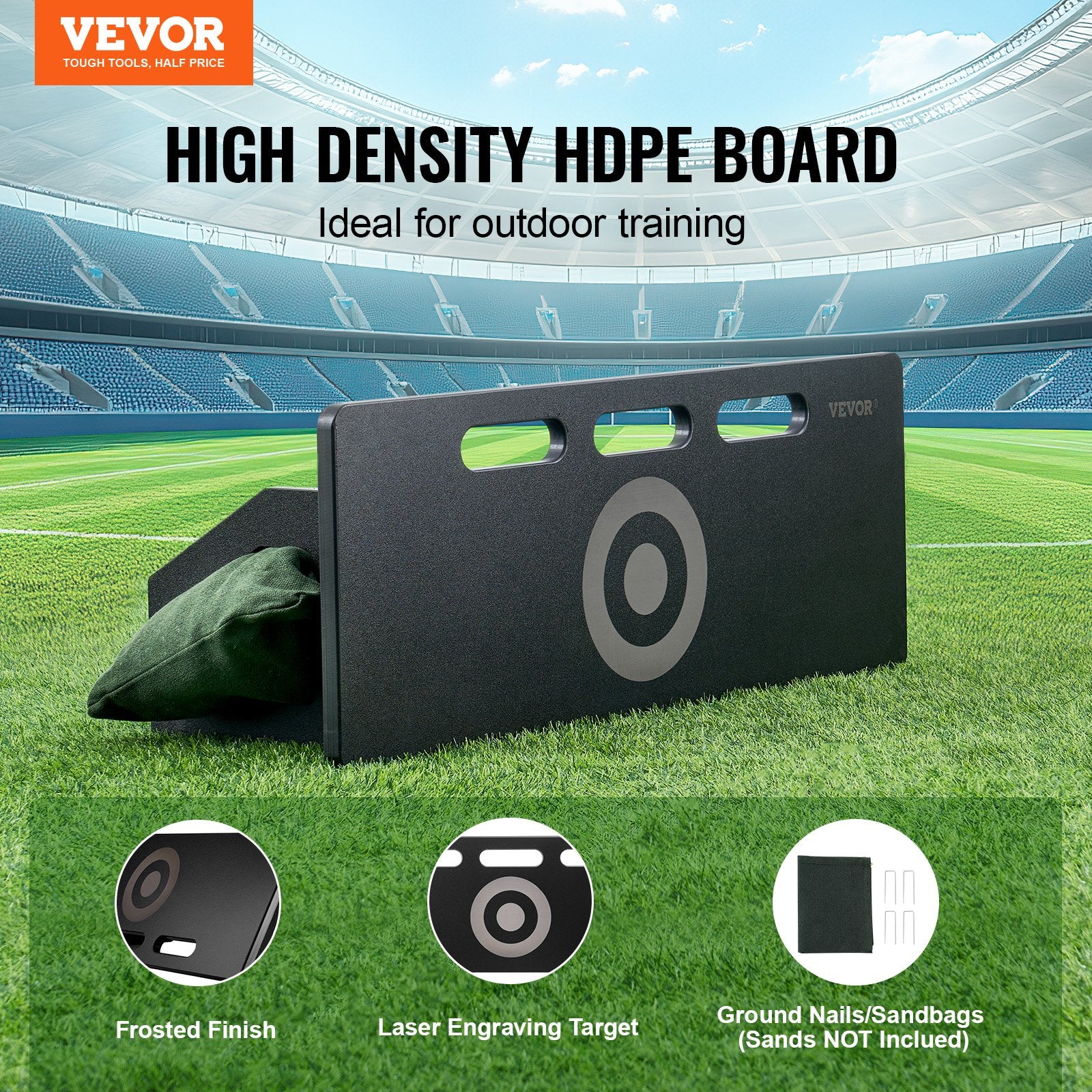 Futbolo atšvaito sienelė VEVOR YQ2024004, 80x30 cm