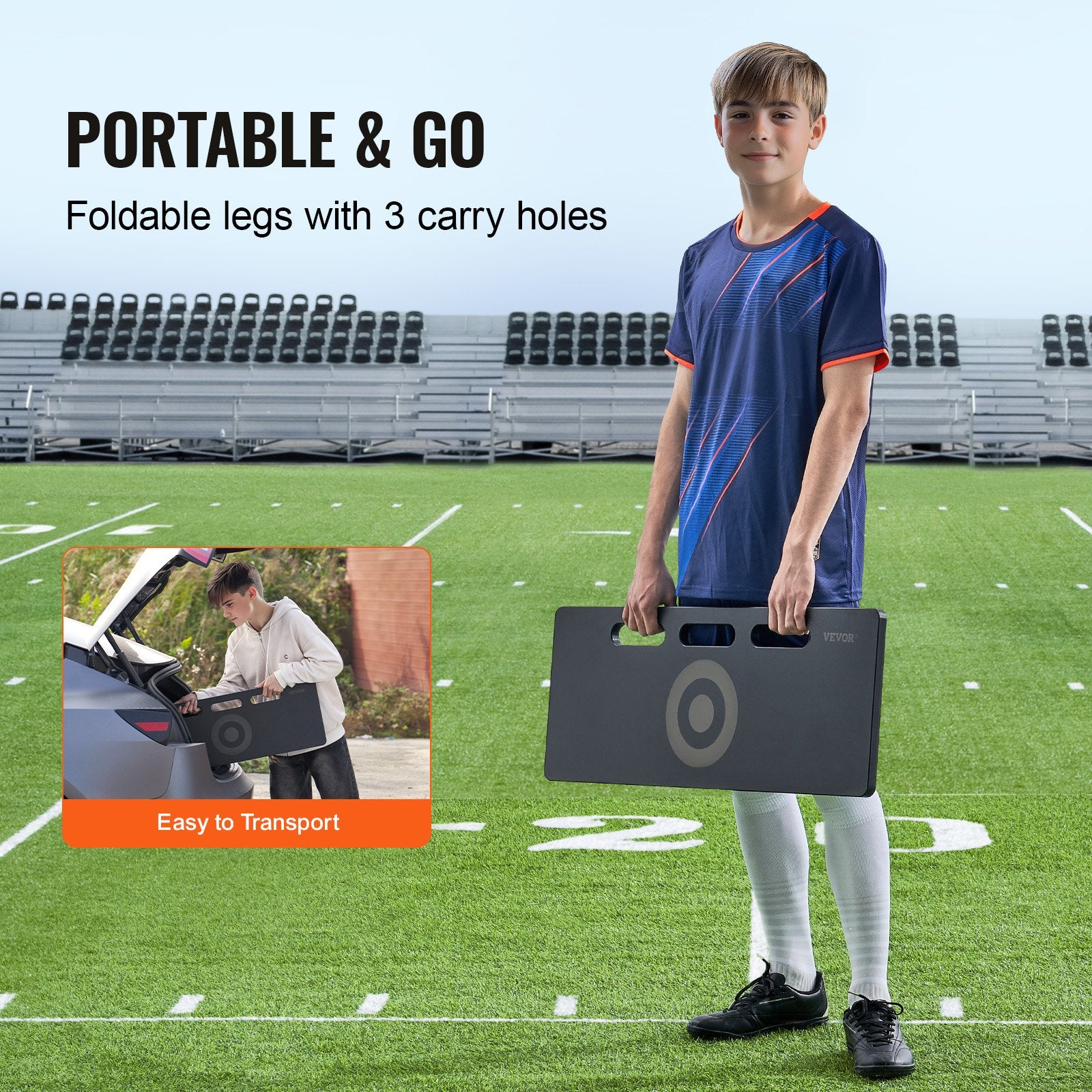 Futbolo atšvaito sienelė VEVOR YQ2024004, 80x30 cm