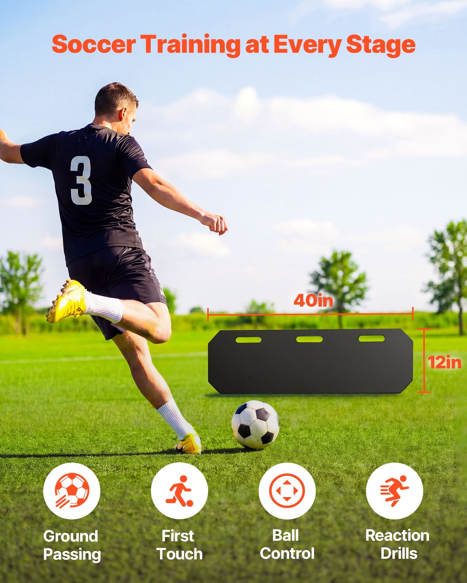 Futbolo atšvaitas VEVOR YQ2026001, 1000 x 300 mm