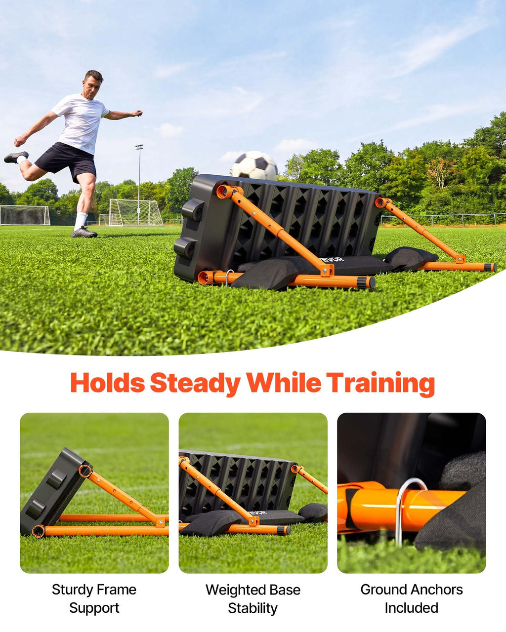 Futbolo atšvaito sienelė VEVOR SCR004, 950 x 250 mm