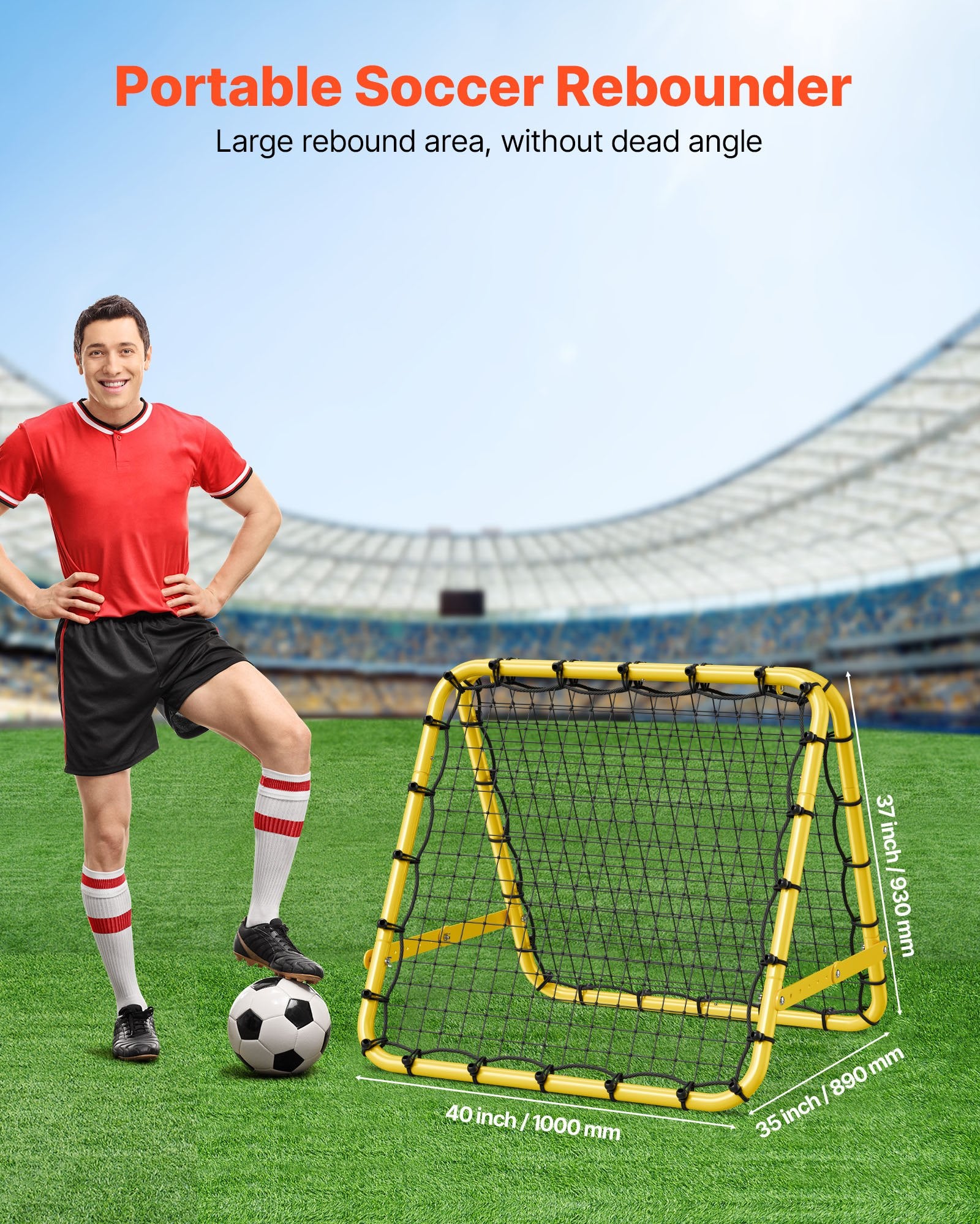 Futbolo atšvaitas VEVOR ZQHTW100, 101x94 cm