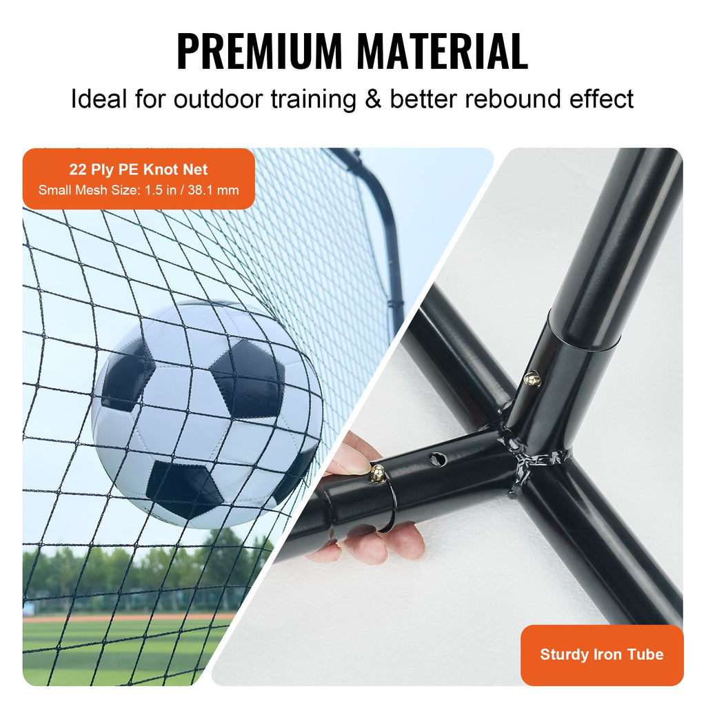 Futbolo atšvaito tinklas VEVOR XH-03, 366x183 cm